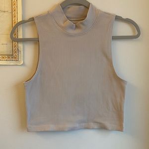 A&F Ribbed Mock Neck Tank